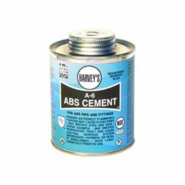 Harvey Tool MEDIUM LOW VOC ABS CEMENT, 4 OZ DAUBER IN BOTTLE, OPAQUE LIQUID FORM, BLACK 018500-24